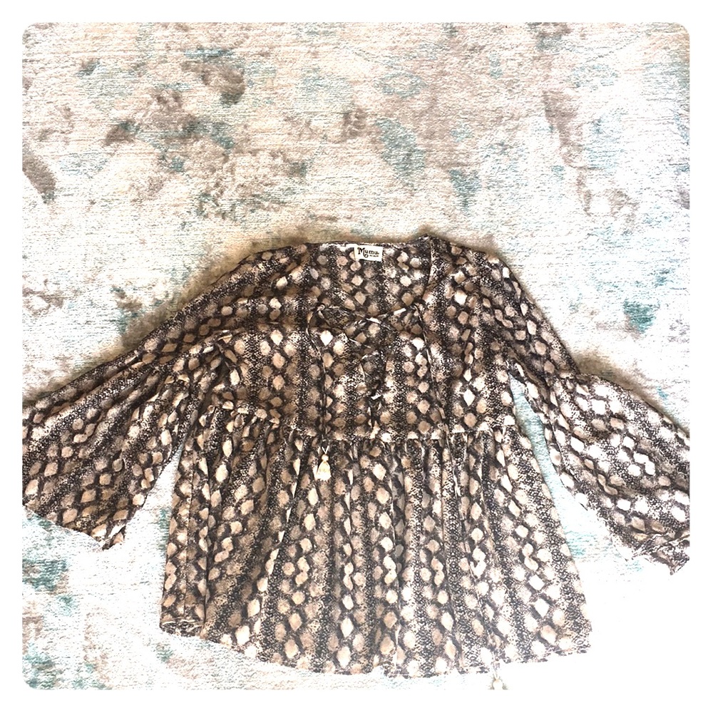 Show Me Your Mumu Poet Tie Top